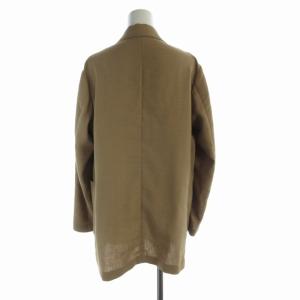 IENA テーラードジャケット ノーベント ダブル 麻 リネン混 38 M 茶 ブラウン