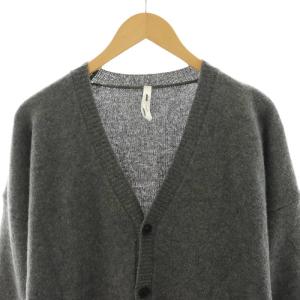 glamb カーディガン ニット ロング Vネック 長袖 ロングスリーブ 3 L グレー