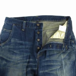 glamb デニムパンツ ジーパン ジーンズ ジョガー ボタンフライ ウォッシュ加工 ダメージ加工 2 M インディゴ