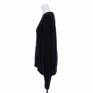 UNITED ARROWS ニット セーター モヘヤ ウール プルオーバー クルーネック 長袖 黒 ブラック