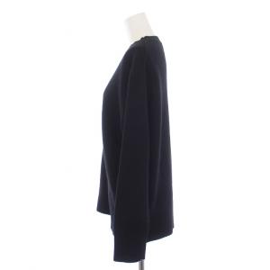 22AW ニット セーター 長袖 モックネック カシミヤ S 黒 ブラック 01 