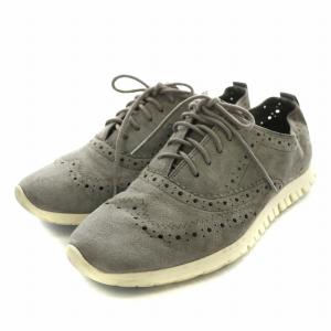 COLE HAAN ゼログランド zerogrand スニーカー シューズ スエード ウイングチップ メダリオン US6 23.0cm