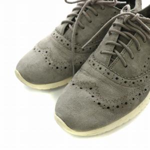 COLE HAAN ゼログランド zerogrand スニーカー シューズ スエード ウイングチップ メダリオン US6 23.0cm