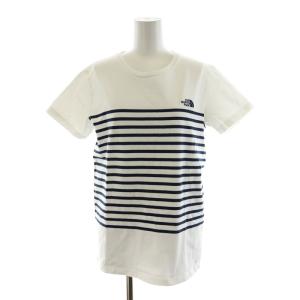 S/S Panel Border Tee Tシャツ カットソー 半袖 パネルボーダー ロゴ刺繍 L 白