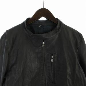 glamb ライダースジャケット ラムレザー ベルト付き 3 L グレー