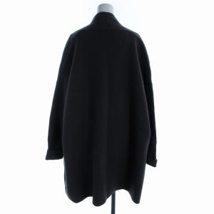 IENA カーディガン ショールカラー 長袖 ロールアップ チャコールグレー