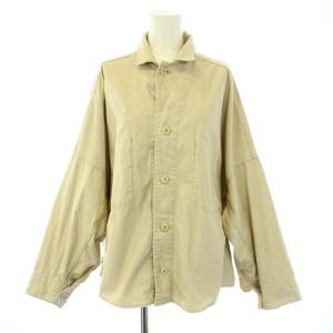 21SS Army シャツ シャツジャケット 長袖 ドルマンスリーブ 38 M ベージュ 21050922106010