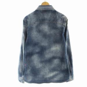 glamb Kevin knit denim SH カバーオール デニムジャケット ジーンズ 背抜き 3 L 青 ブルー