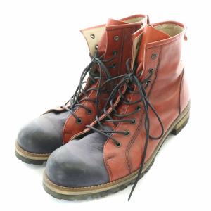 glamb Anarchy boots アナーキーブーツ ショートブーツ タンクソール レースアップ レザー 2 27cm 茶 ブラウン