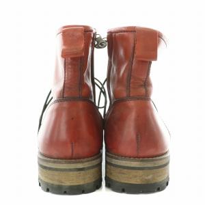 glamb Anarchy boots アナーキーブーツ ショートブーツ タンクソール レースアップ レザー 2 27cm 茶 ブラウン