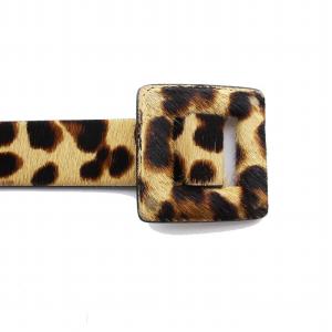 POLO RALPH LAUREN ハラコ ベルト ヒョウ柄 レオパード柄 XS ベージュ 茶 黒