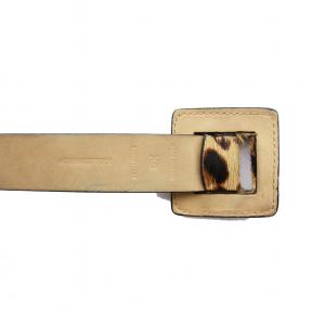 POLO RALPH LAUREN ハラコ ベルト ヒョウ柄 レオパード柄 XS ベージュ 茶 黒