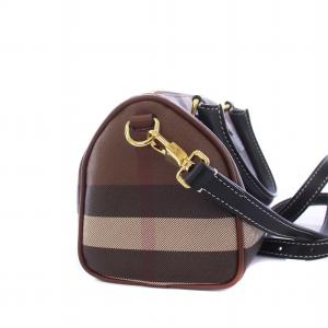 BURBERRY BOWLING BAG ノバチェック ブラウン 8053498