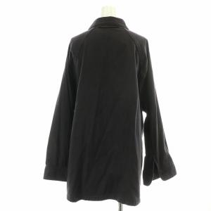 Plage 22SS アーミー Army シャツジャケット 長袖 オープンカラー オーバーサイズ 38 M 黒 ブラック 22050922103110