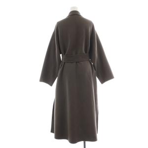 Plage ハミルトンベルテッドコート チェスター アウター ロング丈 前開き ベルト ウール 36 S チャコールグレー 20020922200130