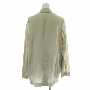 Plage R'IAM 22SS AIR ジャケット テーラード ダブル 麻 リネン混 36 S アイボリー 22010922604120