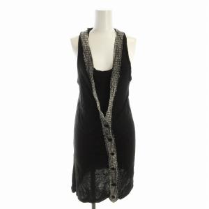 チュニック カットソー ノースリーブ 40 黒 ブラック TTMIBW0070 /EE