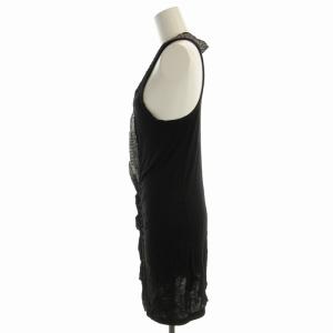 M MISSONI チュニック カットソー ノースリーブ 40 黒 ブラック TTMIBW0070 /EE