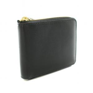 COMME des GARCONS クラシックウォレット Classic Wallet 財布 二つ折り 小銭入れ ラウンドジップ レザー 保存箱付き 黒 ブラック