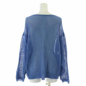 Plage R'IAM 24SS テープヤーンメッシュプルオーバー ニット セーター 長袖 クルーネック ドロップショルダー