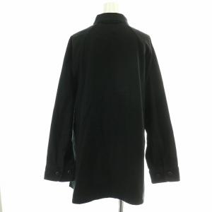 Plage 22AW シャツジャケット 長袖 オーバーサイズ 38 M 黒 ブラック /NW8