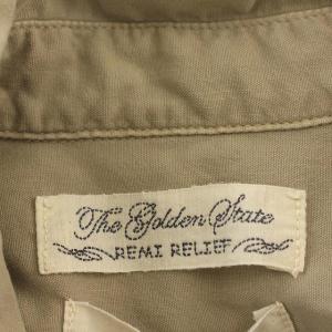 REMI RELIEF シャツ ブラウス 長袖 ワイヤー襟 F グレージュ