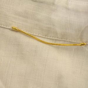 Deuxieme Classe WIDEリネンシャツ 麻 シャツ ブラウス 長袖 F ライトグレージュ