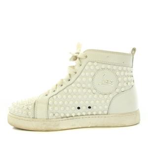 Christian Louboutin ルイススパイクス Louis Spikes スニーカー シューズ ハイカット スタッズ レザー 36.5