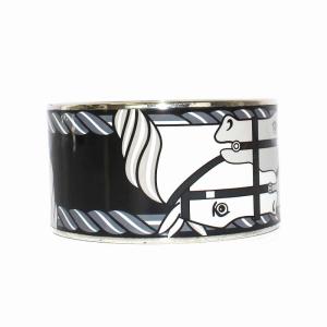 HERMES エマイユTGM バングル ブラック