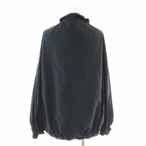 JOURNAL STANDARD L'ESSAGE 22SS CPリボンブラウス シャツ フリル スキッパー ギャザー プルオーバー ラグランスリーブ 長袖 F 黒 ブラック