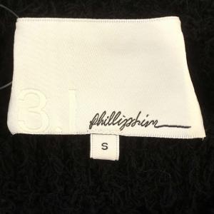 3.1 phillip lim ニット ショート丈 シースルー 長袖 S 黒 ブラック