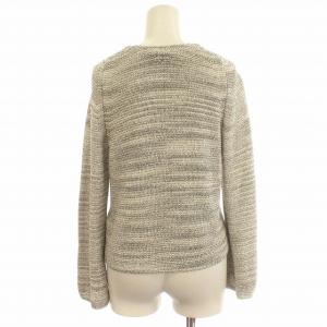 Theory 20SS SIGNAC VNECK CARDI カーディガン ニット レーヨン 長袖 S 白 グレー /G