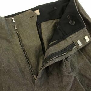 MARGARET HOWELL 22SS リネンコットン LINEN COTTON スラックス ワイドパンツ ジップフライ 麻 リネン