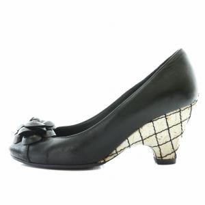 CHANEL カメリア ココマーク パンプス 37