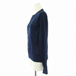 COMME des GARCONS COMME des GARCONS コムコム AD2017 カーディガン ニット 長袖 薄手 クルーネック S 紺 ネイビー CA-N009