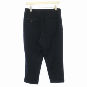 COMME des GARCONS COMME des GARCONS コムコム AD2015 裾ダブル ウールギャバジン パンツ スラックス S 黒 ブラック RP-P011