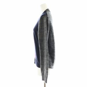 JUNYA WATANABE AD2012 カーディガン アーガイル柄 ウール モヘヤ混 M グレー 黒 ブラック 紫 パープル