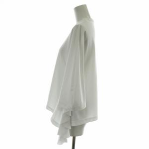 COMME des GARCONS COMME des GARCONS コムコム AD2023 Tシャツ カットソー 七分袖 クルーネック フリル ラグランスリーブ XS 白