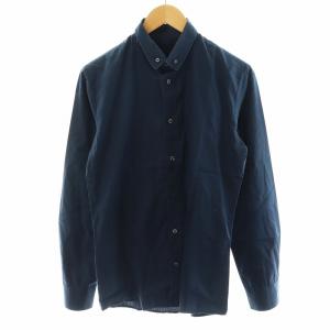 11SS ここのえ期 シャツ 長袖 コットン 46 S 紺 ネイビー /AN30