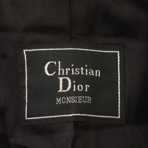 Christian Dior MONSIEUR チェスターコート ウール ロング コート チャコールグレー L相当