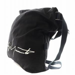 Yohji Yamamoto ノベルティ ショルダーバッグ ロゴ キャンバス 黒 ブラック