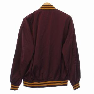 AVIREX AmericanClassics サテンスタジャン SATIN STADIUM JACKET ジャンパー ブルゾン M 赤紫