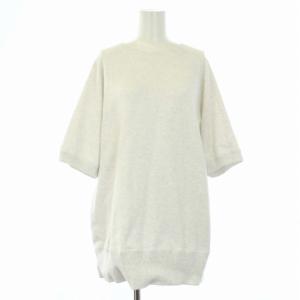 スウェット トレーナー オーバーサイズ 半袖 F 白 ホワイト /TK