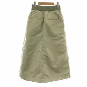 upper hights ARMY THE US-1 中綿スカート フレア ロング マキシ ジップフライ 0 XS グレー 150A33102GRG