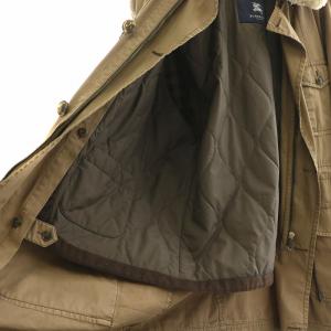 BURBERRY LONDON ステンカラーコート スプリング ミドル ジップアップ シングル ヌートリアファー ボア 裏地ノバチェック ライナー付き 中綿