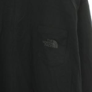 THE NORTH FACE ロングスリーブコンフォーティブベーシッククルー Tシャツ カットソー ロンT 長袖 ロゴプリント XL 黒 ブラック NT32288