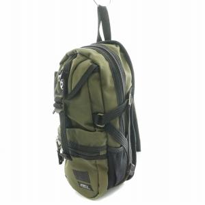 AVIREX ボディバッグ ショルダーバッグ ロゴ 刺繍 プリント カーキ AVX305M