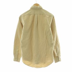 RALPH LAUREN カジュアルシャツ ボタンダウン 長袖 ポニー ロゴ刺繍 XS ベージュ