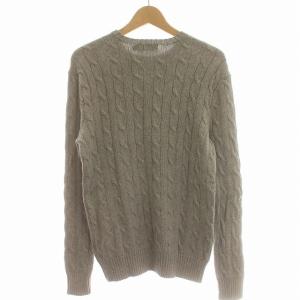 POLO RALPH LAUREN ニット セーター ケーブル コットン 長袖 XS グレー