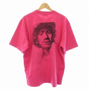 J.W.ANDERSON Tシャツ カットソー 半袖 ロゴ 刺繍 バックプリント M ピンク /TK